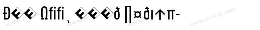 DIN Offc Cond Medium字体转换